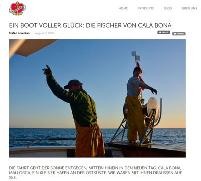 www.pechetourisme-espagne.fr Nouvelles, vidéos et reportages de Ankerherz sur Pêchetourisme Espagne (Pescaturismo)