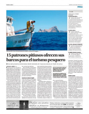 www.pechetourisme-espagne.fr Nouvelles, vidéos et reportages de Diario de Ibiza sur Pêchetourisme Espagne (Pescaturismo)