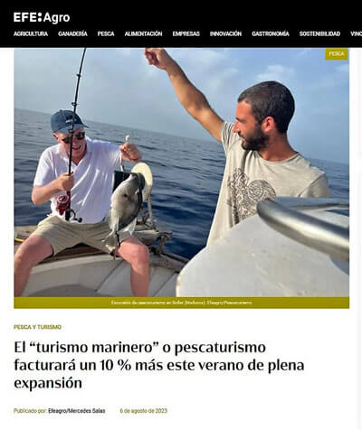 www.pechetourisme-espagne.fr Nouvelles, vidéos et reportages de EFE sur Pêchetourisme Espagne (Pescaturismo)