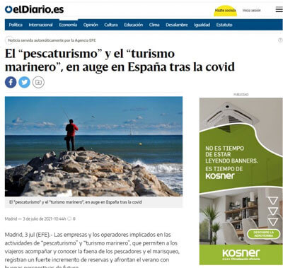 www.pechetourisme-espagne.fr Nouvelles, vidéos et reportages de elDiario.es sur Pêchetourisme Espagne (Pescaturismo)