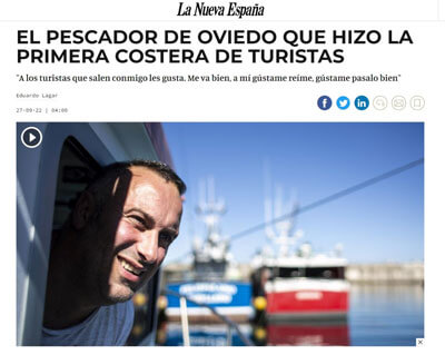 www.pechetourisme-espagne.fr Nouvelles, vidéos et reportages de La Nueva España sur Pêchetourisme Espagne (Pescaturismo)